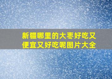 新疆哪里的大枣好吃又便宜又好吃呢图片大全