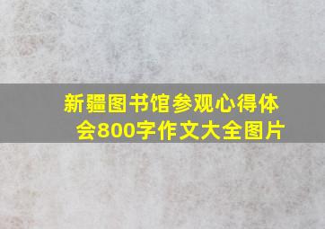 新疆图书馆参观心得体会800字作文大全图片