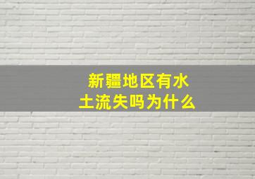 新疆地区有水土流失吗为什么