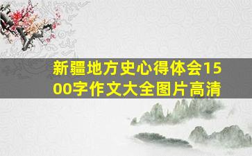 新疆地方史心得体会1500字作文大全图片高清