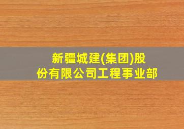 新疆城建(集团)股份有限公司工程事业部