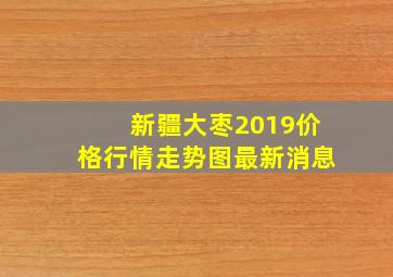 新疆大枣2019价格行情走势图最新消息