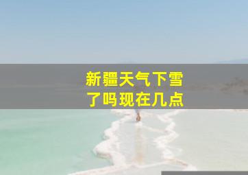 新疆天气下雪了吗现在几点