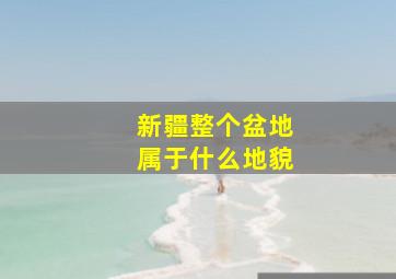 新疆整个盆地属于什么地貌