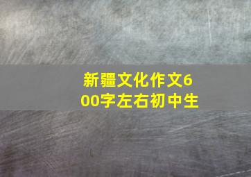 新疆文化作文600字左右初中生