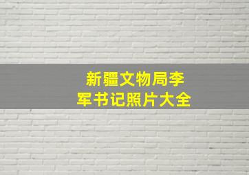 新疆文物局李军书记照片大全