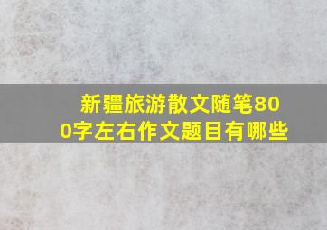 新疆旅游散文随笔800字左右作文题目有哪些