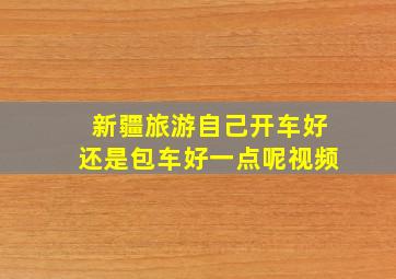 新疆旅游自己开车好还是包车好一点呢视频