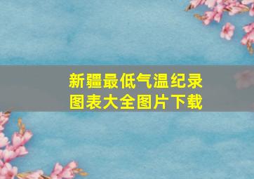 新疆最低气温纪录图表大全图片下载