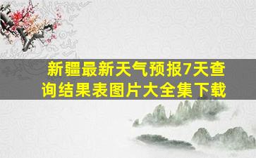 新疆最新天气预报7天查询结果表图片大全集下载