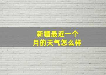 新疆最近一个月的天气怎么样