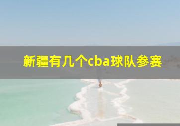 新疆有几个cba球队参赛