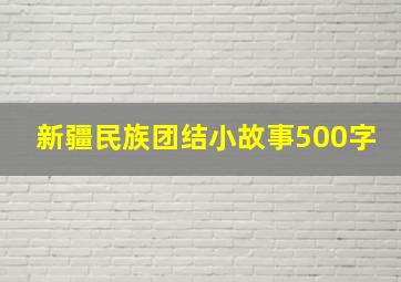 新疆民族团结小故事500字