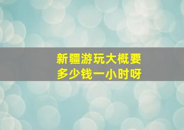 新疆游玩大概要多少钱一小时呀