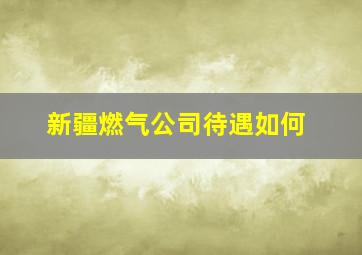 新疆燃气公司待遇如何