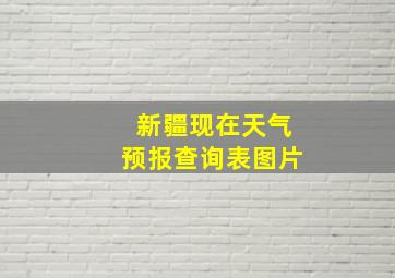 新疆现在天气预报查询表图片