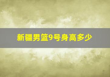 新疆男篮9号身高多少