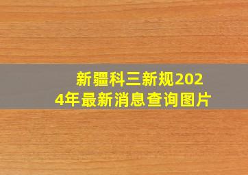 新疆科三新规2024年最新消息查询图片