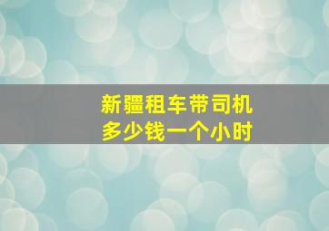 新疆租车带司机多少钱一个小时