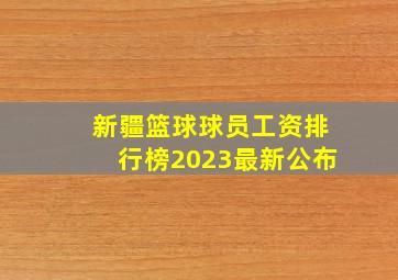 新疆篮球球员工资排行榜2023最新公布