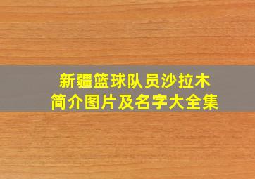 新疆篮球队员沙拉木简介图片及名字大全集