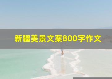 新疆美景文案800字作文