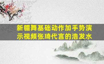 新疆舞基础动作加手势演示视频张琦代言的浩发水