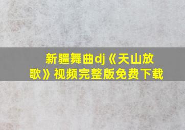 新疆舞曲dj《天山放歌》视频完整版免费下载