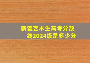 新疆艺术生高考分数线2024级是多少分