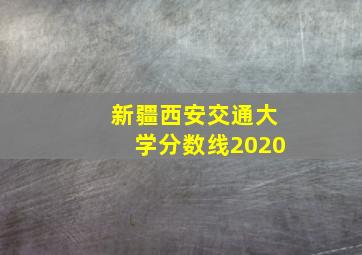 新疆西安交通大学分数线2020