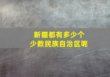 新疆都有多少个少数民族自治区呢