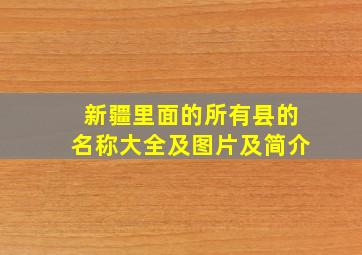 新疆里面的所有县的名称大全及图片及简介