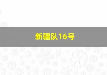 新疆队16号