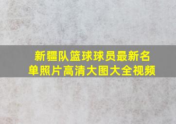 新疆队篮球球员最新名单照片高清大图大全视频