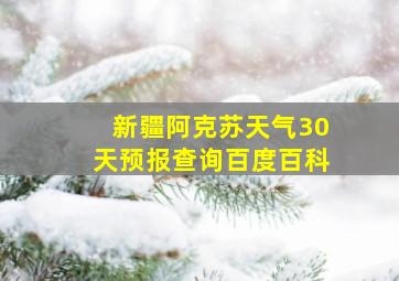 新疆阿克苏天气30天预报查询百度百科