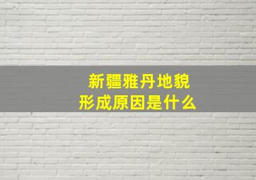 新疆雅丹地貌形成原因是什么