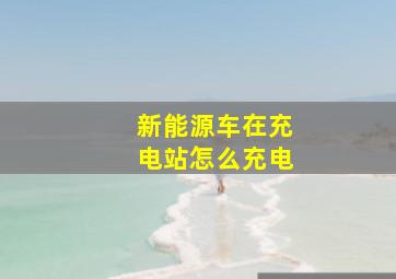 新能源车在充电站怎么充电