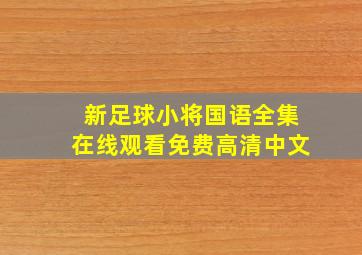 新足球小将国语全集在线观看免费高清中文