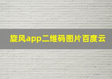 旋风app二维码图片百度云