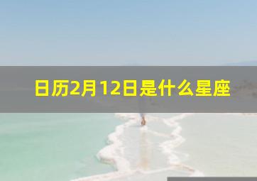 日历2月12日是什么星座