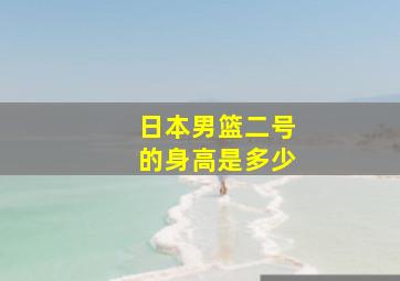 日本男篮二号的身高是多少