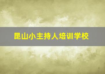 昆山小主持人培训学校