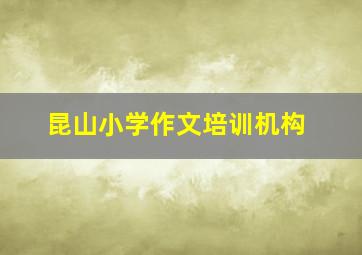 昆山小学作文培训机构