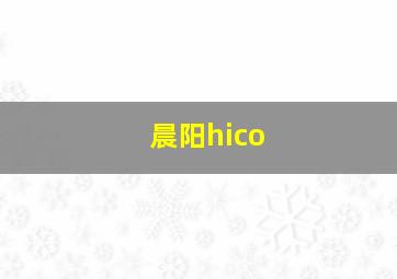 晨阳hico