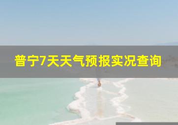 普宁7天天气预报实况查询