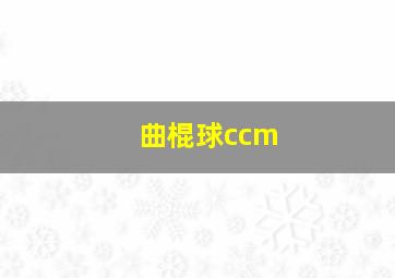 曲棍球ccm