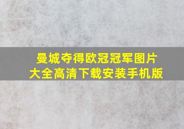 曼城夺得欧冠冠军图片大全高清下载安装手机版