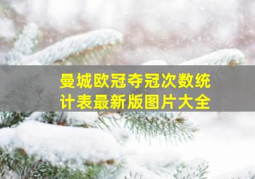 曼城欧冠夺冠次数统计表最新版图片大全