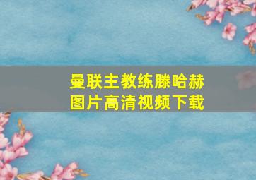 曼联主教练滕哈赫图片高清视频下载