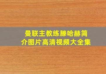 曼联主教练滕哈赫简介图片高清视频大全集